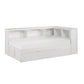B2053BCW-1BCR* - (4) Twin Bookcase Corner Bed with Twin Trundle