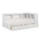 B2053BCW-1BCT* - (4) Twin Bookcase Corner Bed with Storage Boxes