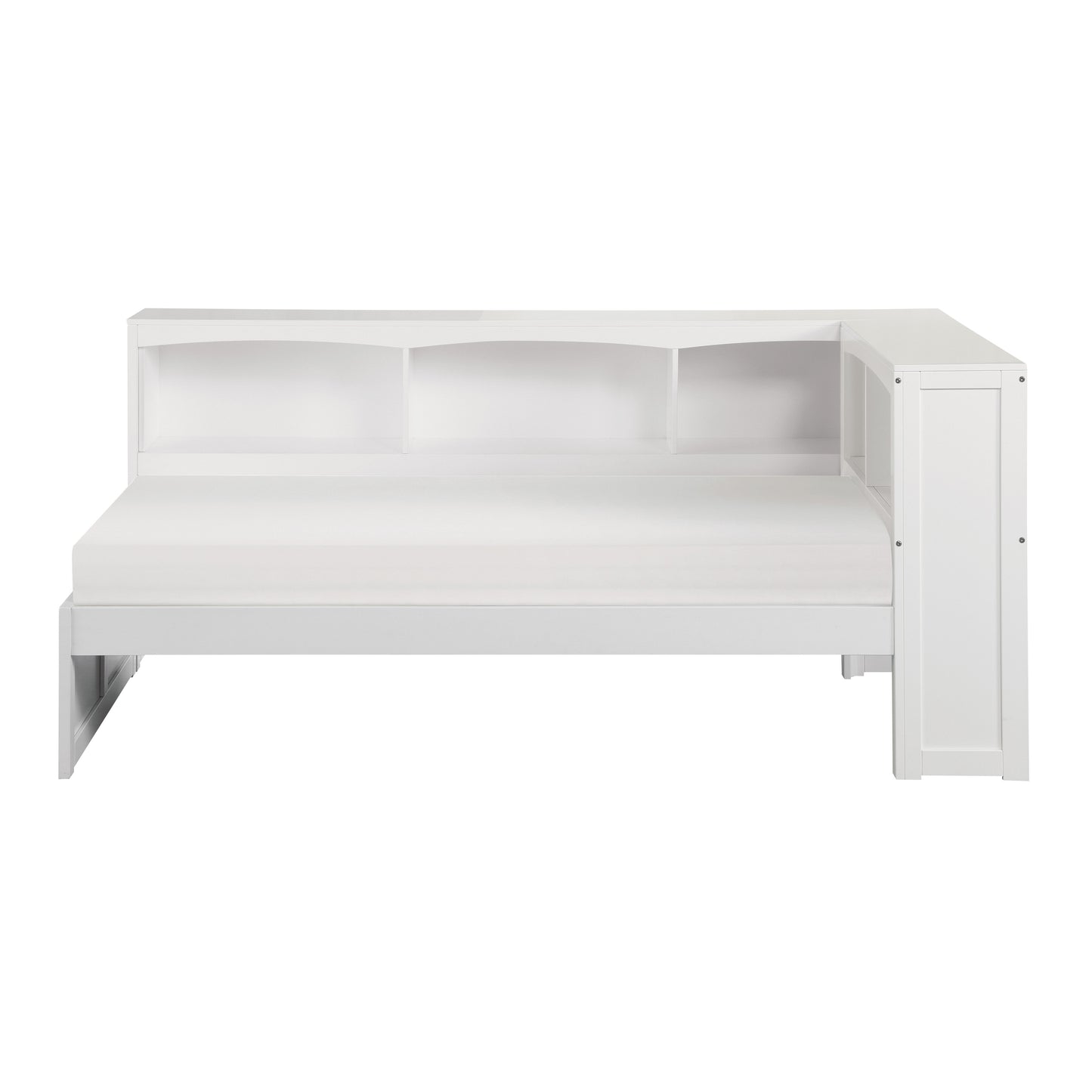 B2053BCW-1BC* - (3) Twin Bookcase Corner Bed