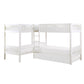 B2053CNW-1R* - (4) Corner Bunk Bed with Twin Trundle
