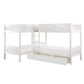 B2053CNW-1T* - (4) Corner Bunk Bed with Storage Boxes