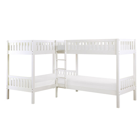 B2053CNW-1* - (3) Corner Bunk Bed