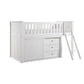 B2053LLW-1*DR - (4) Low Loft Bunk with Dresser