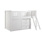 B2053LLW-1*DR - (4) Low Loft Bunk with Dresser