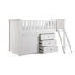 B2053LLW-1*DR - (4) Low Loft Bunk with Dresser