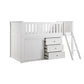 B2053LLW-1*DR - (4) Low Loft Bunk with Dresser
