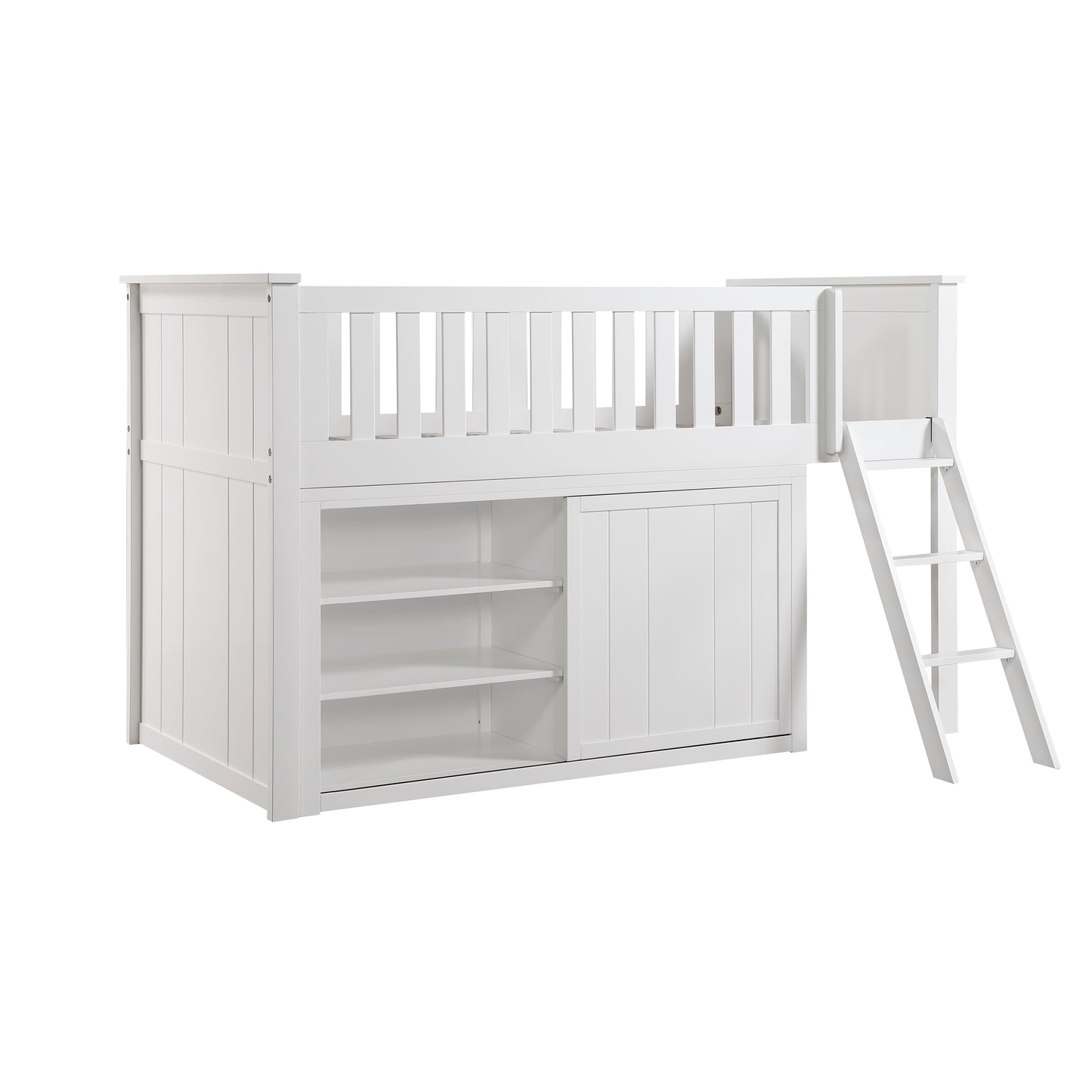 B2053LLW-1*DR - (4) Low Loft Bunk with Dresser