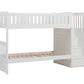 B2053SBW-1* - (4) Twin/Twin Step Bunk Bed