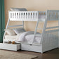 B2053TFW-1*T - (4) Twin/Full Bunk Bed with Storage Boxes