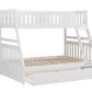 B2053TFW-1*R - (4) Twin/Full Bunk Bed with Twin Trundle
