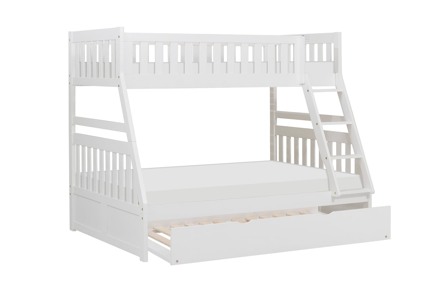 B2053TFW-1*R - (4) Twin/Full Bunk Bed with Twin Trundle