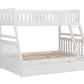 B2053TFW-1*R - (4) Twin/Full Bunk Bed with Twin Trundle