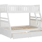 B2053TFW-1*T - (4) Twin/Full Bunk Bed with Storage Boxes