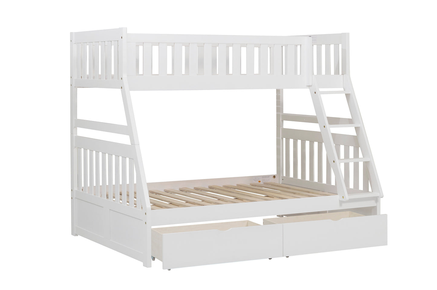 B2053TFW-1*T - (4) Twin/Full Bunk Bed with Storage Boxes