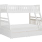 B2053TFW-1*T - (4) Twin/Full Bunk Bed with Storage Boxes