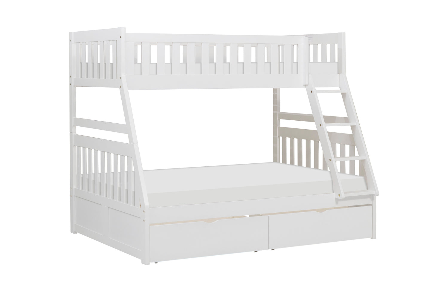 B2053TFW-1*T - (4) Twin/Full Bunk Bed with Storage Boxes