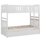 B2053W-1*R - (4) Twin/Twin Bunk Bed with Twin Trundle