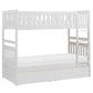 B2053W-1*T - (4) Twin/Twin Bunk Bed with Storage Boxes