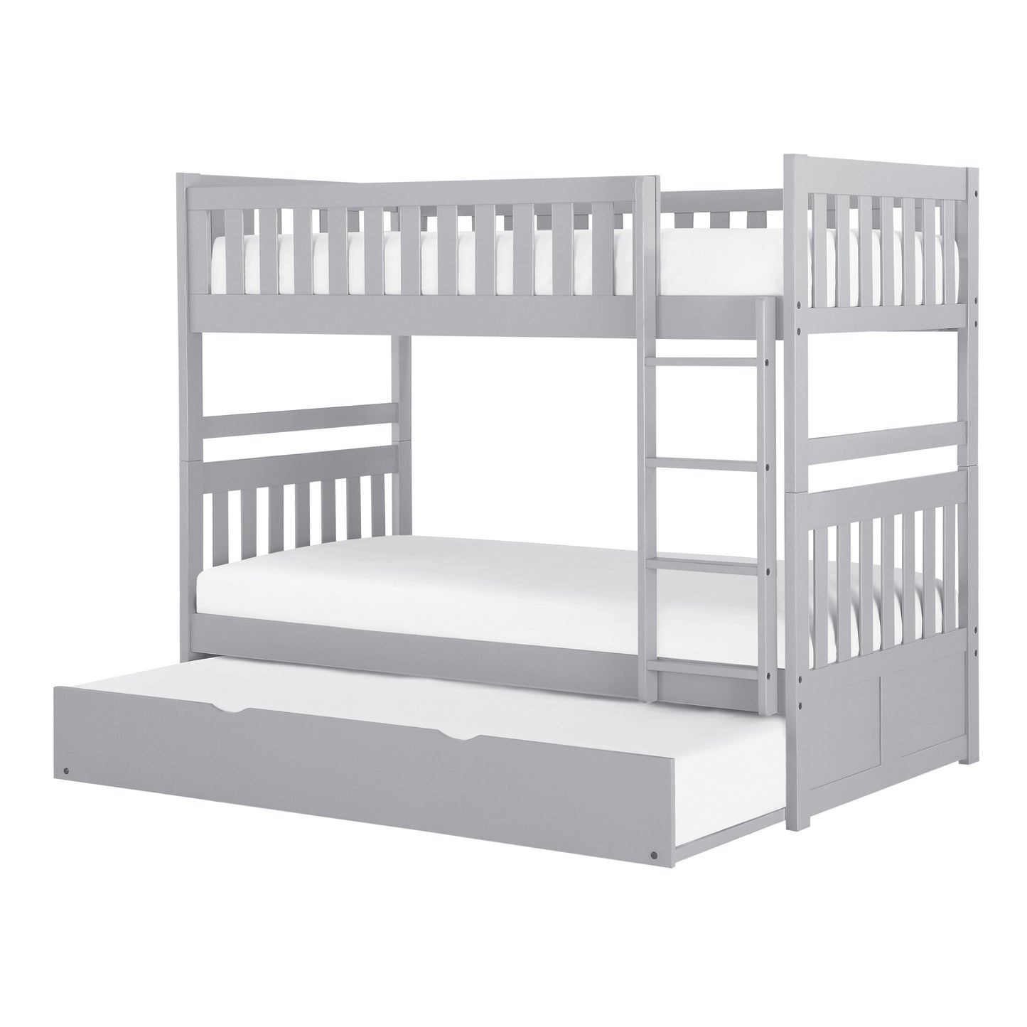 B2063-1*R - (4) Twin/Twin Bunk Bed with Twin Trundle