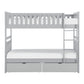 B2063-1*T - (4) Twin/Twin Bunk Bed with Storage Boxes