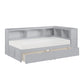 B2063BC-1BCT* - (4) Twin Bookcase Corner Bed with Storage Boxes