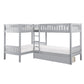 B2063CN-1T* - (4) Corner Bunk Bed with Storage Boxes
