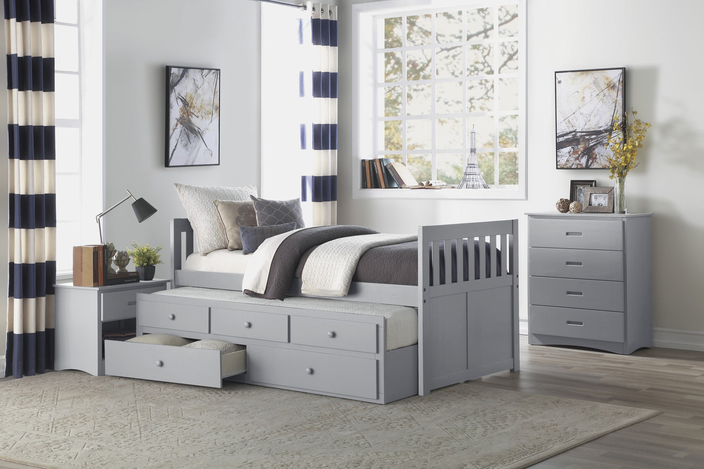 B2063PR-1* - (2) Twin/Twin Trundle Bed