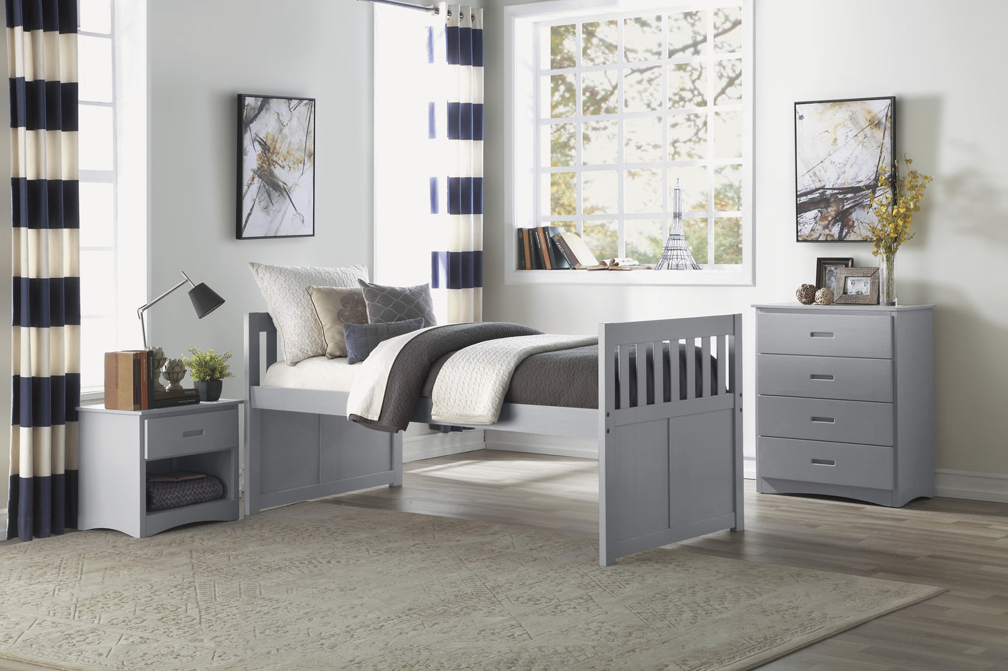B2063PR-1* - (2) Twin/Twin Trundle Bed