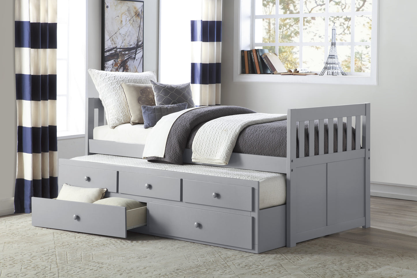 B2063PR-1* - (2) Twin/Twin Trundle Bed