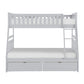 B2063TF-1*T - (4) Twin/Full Bunk Bed with Storage Boxes