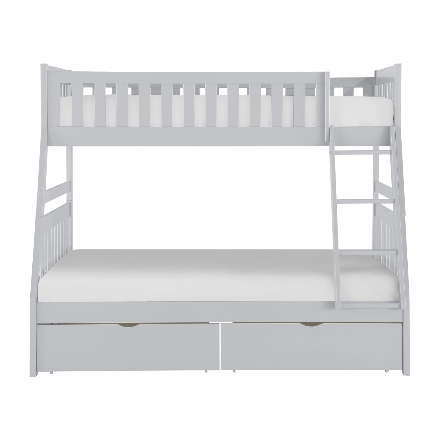 B2063TF-1*T - (4) Twin/Full Bunk Bed with Storage Boxes