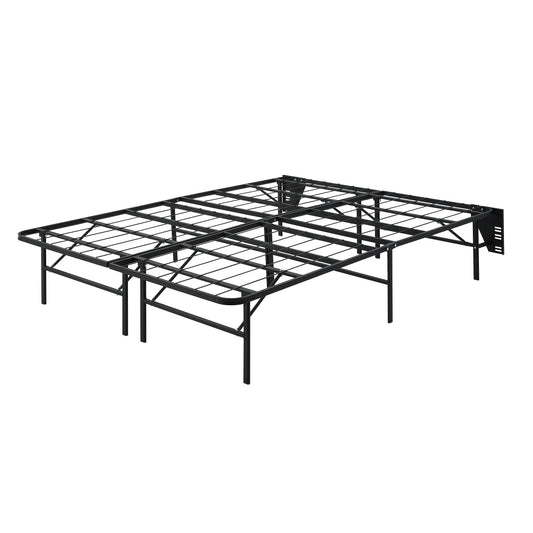 BF-1MT-F - Full Foldable Metal Platform Bed Frame, Toolless