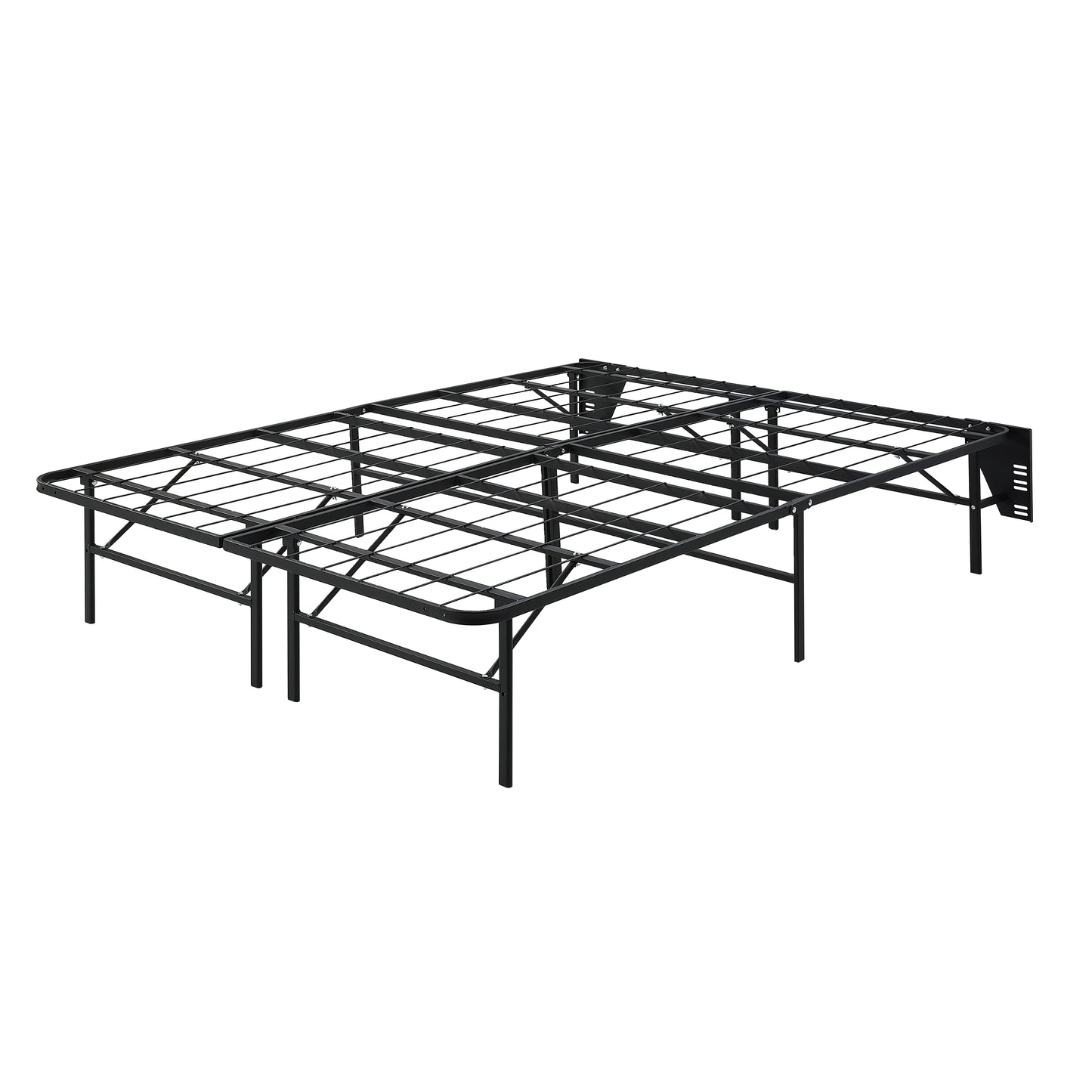 BF-1MT-Q - Queen Foldable Metal Platform Bed Frame, Toolless