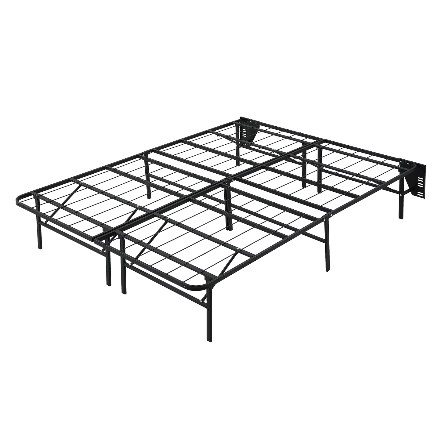BF-1MT-Q - Queen Foldable Metal Platform Bed Frame, Toolless