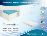 MT-G06F - 6" Full Gel-Infused Memory Foam Mattress