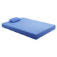 MT-PG07BLF - 7" Blue Full Gel-Infused Memory Foam Mattress and Pillow Set