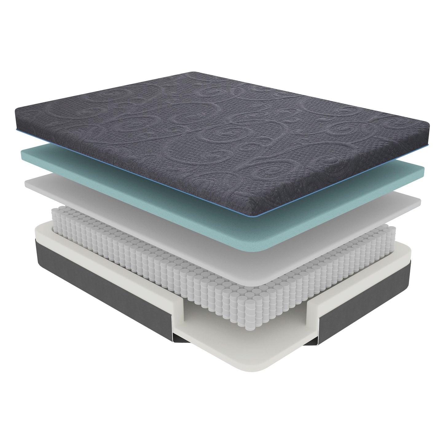 MT-H11EK - 11" Eastern King Gel-Infused Memory Foam Hybrid Mattress