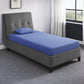 MT-PG07BLT - 7" Blue Twin Gel-Infused Memory Foam Mattress and Pillow Set