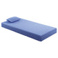 MT-PG07BLT - 7" Blue Twin Gel-Infused Memory Foam Mattress and Pillow Set