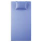MT-PG07BLT - 7" Blue Twin Gel-Infused Memory Foam Mattress and Pillow Set