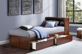 B2013BCDC-1T* - (3) Twin Bookcase Bed with Storage Boxes