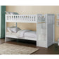 B2053SBW-1* - (4) Twin/Twin Step Bunk Bed