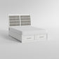 1303K-1CK* - (3) California King Platform Bed with Footboard Storage