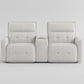 9444HMP-2CNPWH* - (3)Power Double Reclining Love Seat with Center Console and Power Headrests