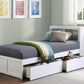 B2053BCW-1T* - (3) Twin Bookcase Bed with Storage Boxes