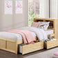 B2043BC-1T* - (3) Twin Bookcase Bed with Storage Boxes