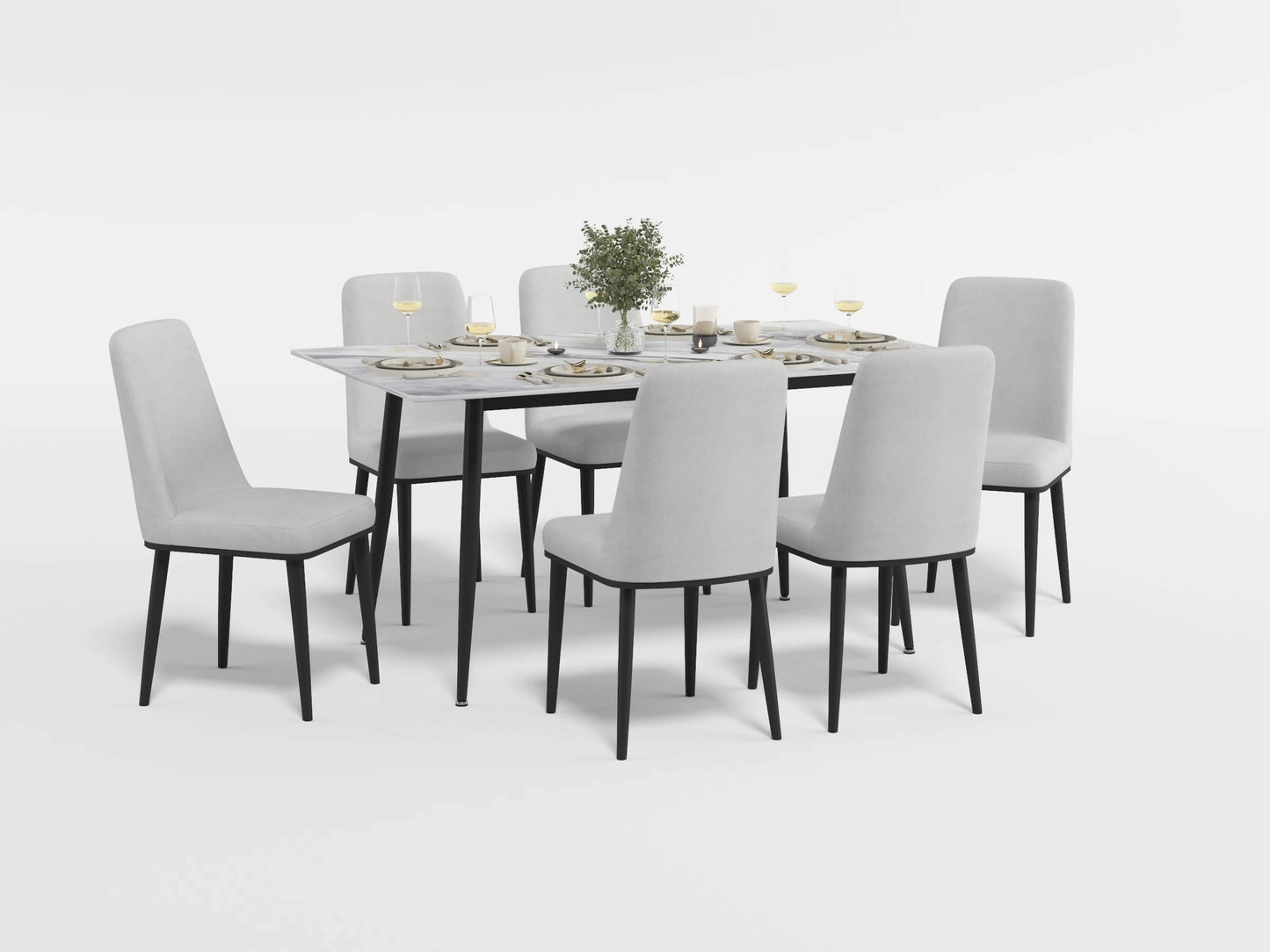 5909-59* - (2) Dining Table